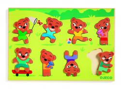 Vkladacie puzzle Medvedky