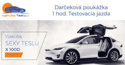 Dar�ekov� pouk�ka 1 hod. Testovacia jazda Tesla X